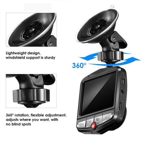 Dashcam with Wide Viewing Angle 1080p HD