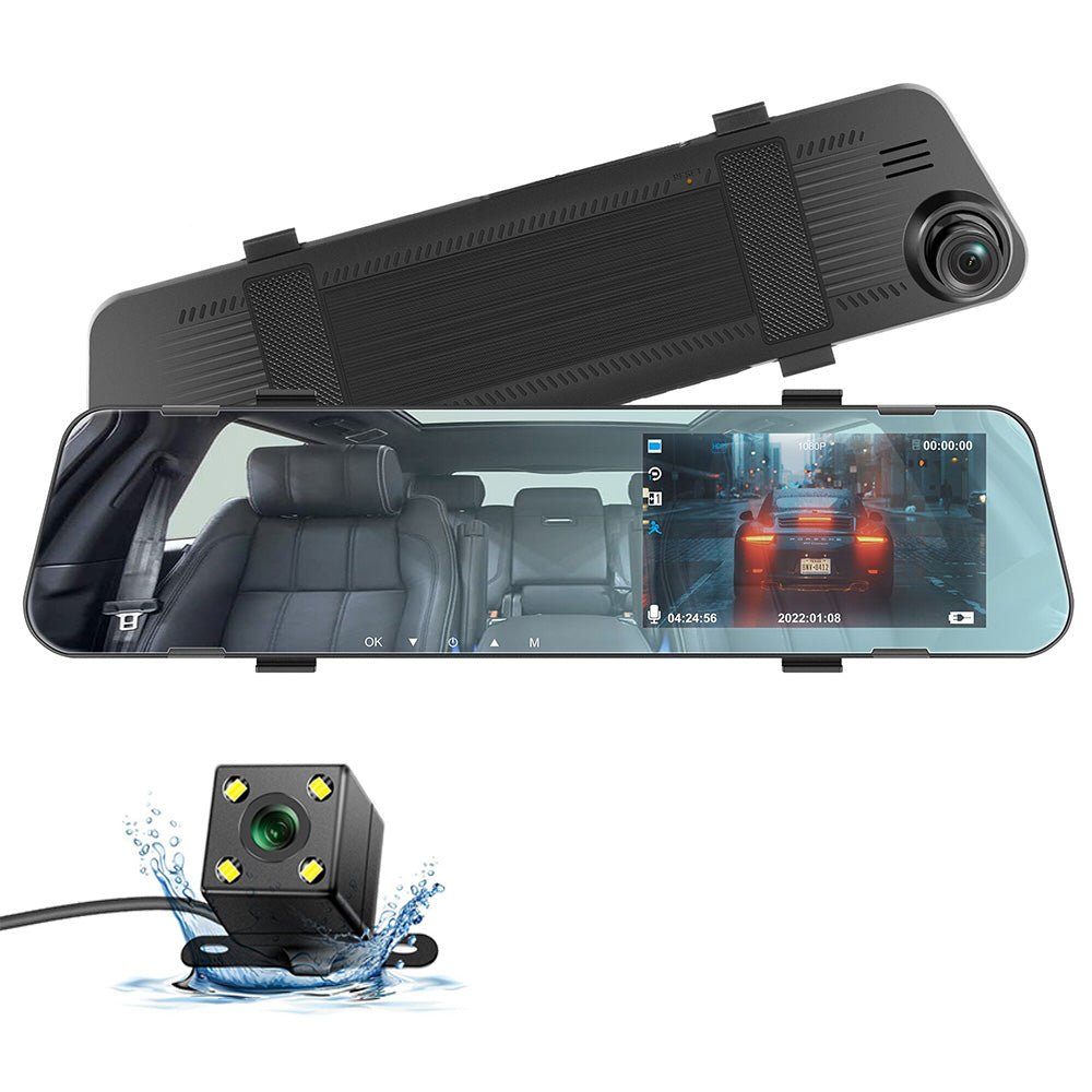 Mirror Dash Cam For Car Full HD 1080P